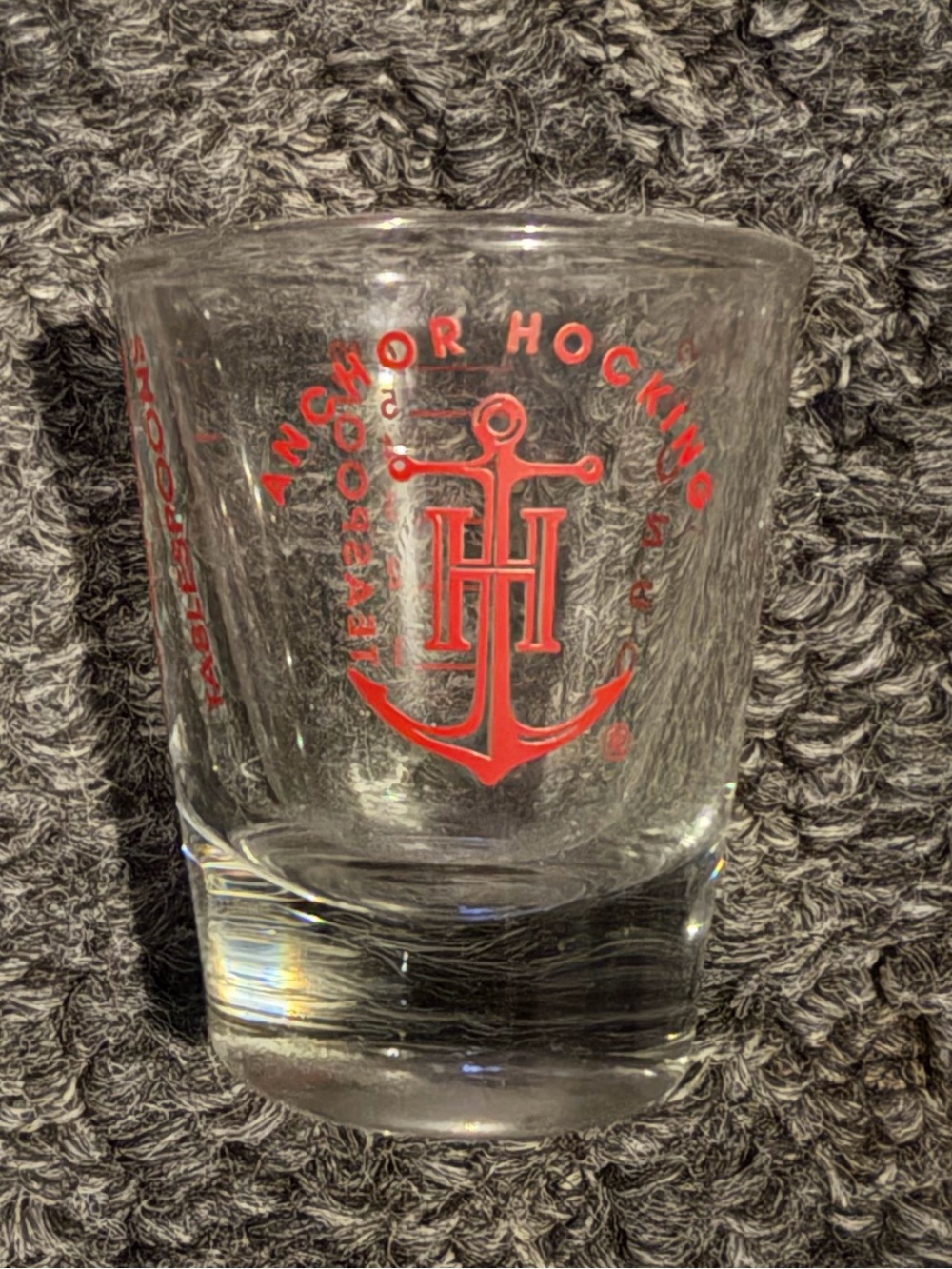 Anchor hocking measuring shot glass